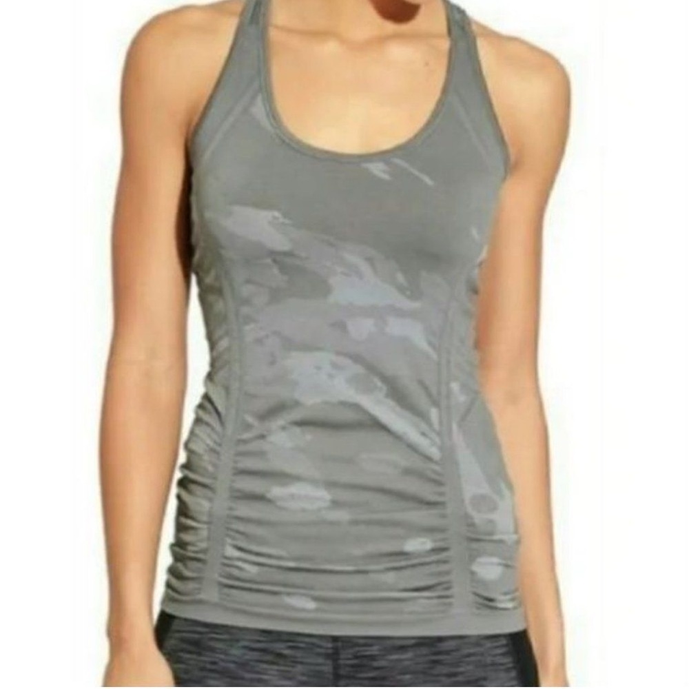 Athleta fastest track gray camouflage Women's Tank Top size M